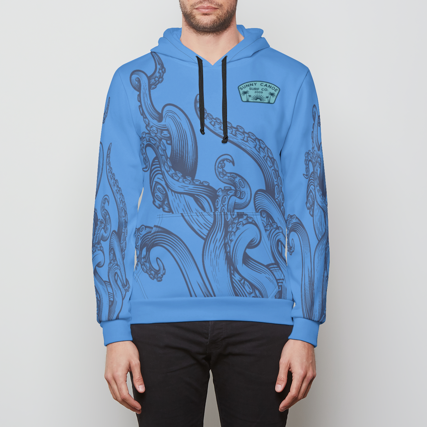 Deep Blue Pullover Hoodie