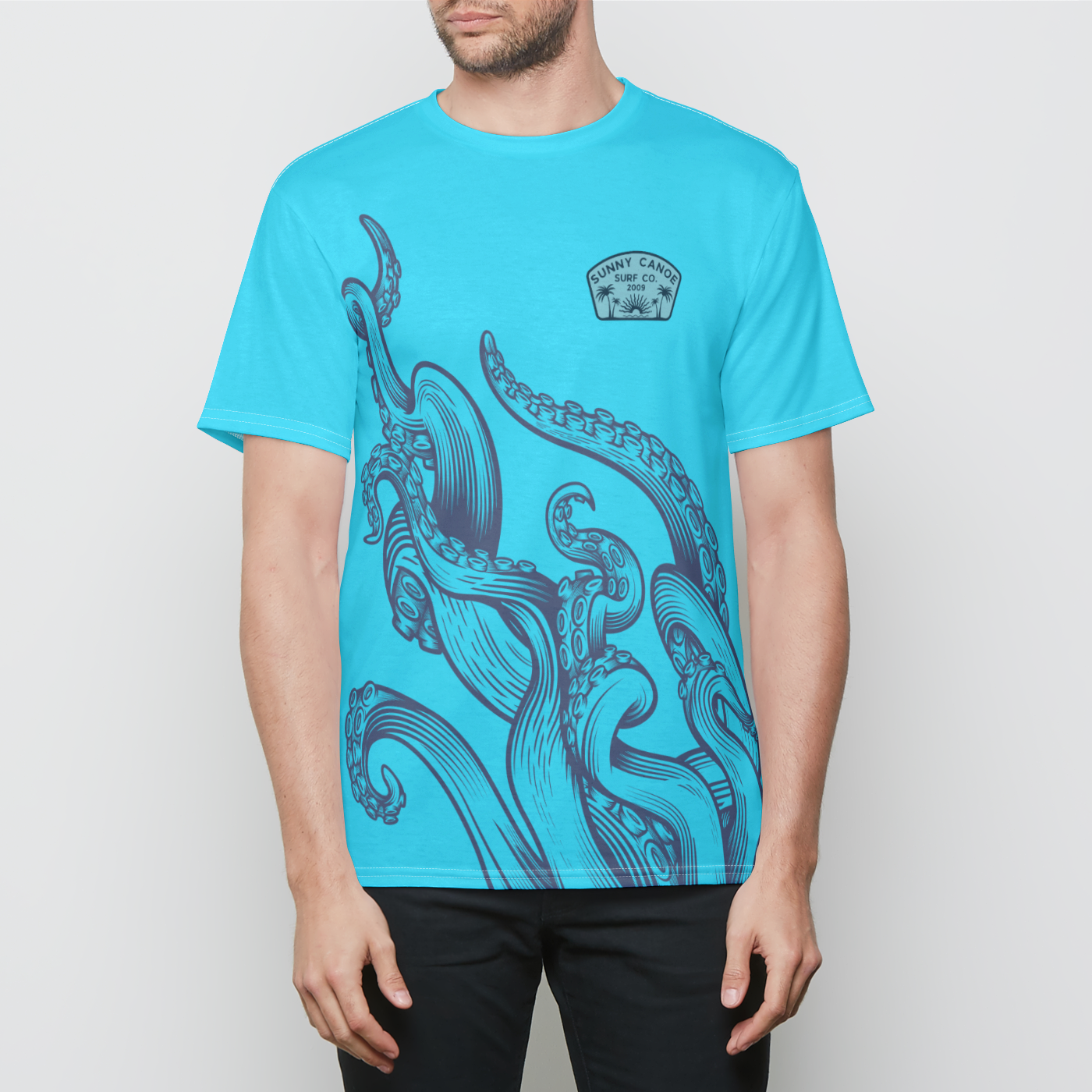 Deep Blue Mens Crew Tee