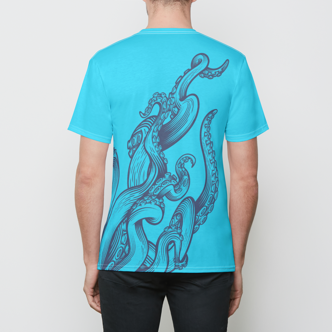 Deep Blue Mens Crew Tee