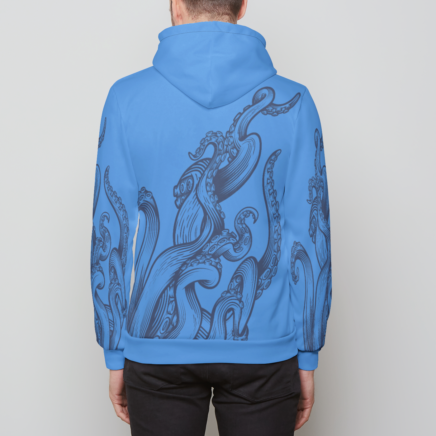 Deep Blue Pullover Hoodie