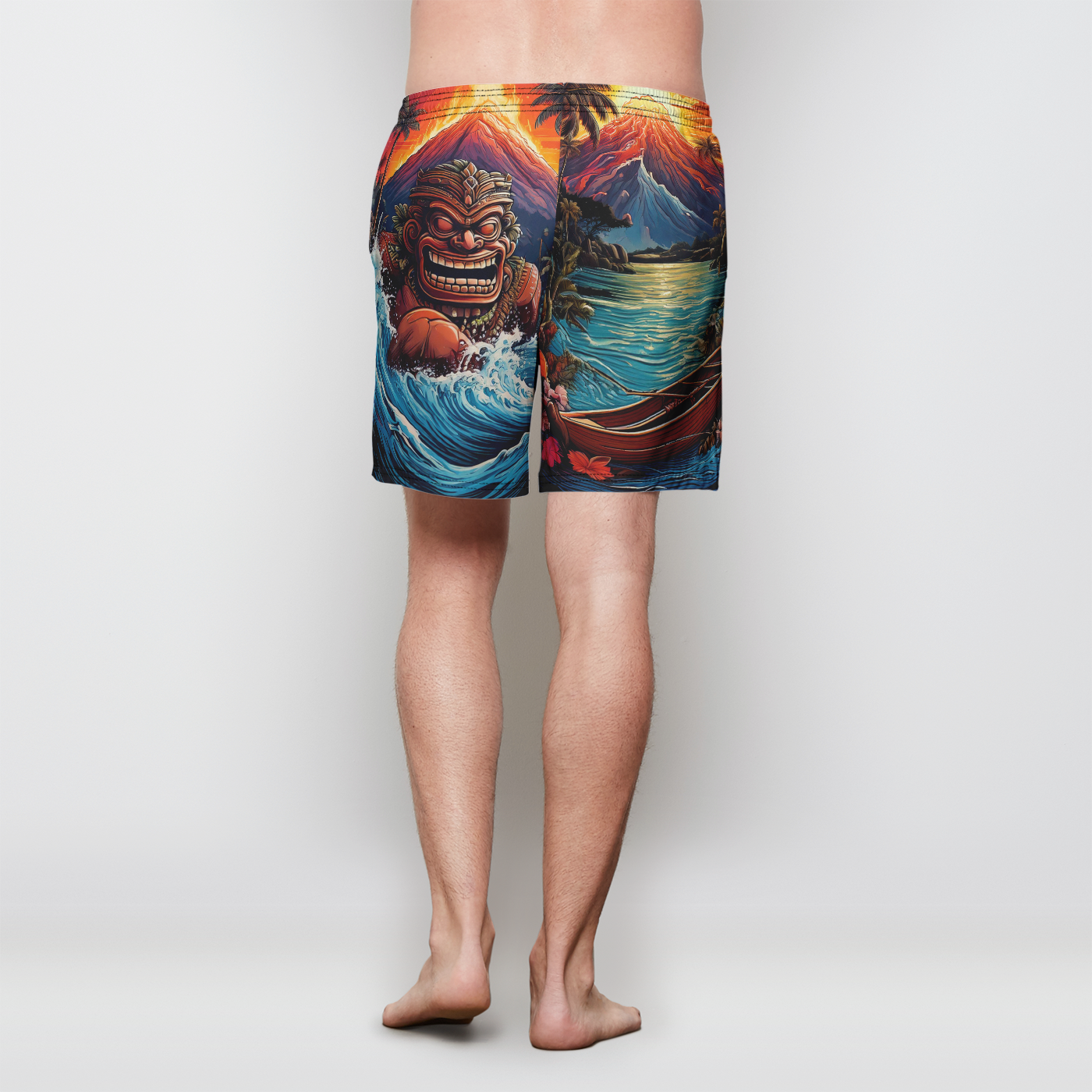 Trunks on Fire Mens Swim Trunks w/ Lining