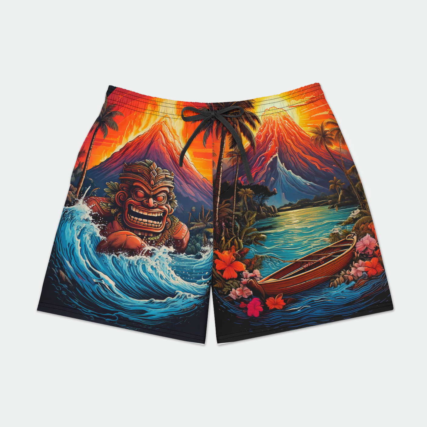 Trunks on Fire Mens Swim Trunks w/ Lining
