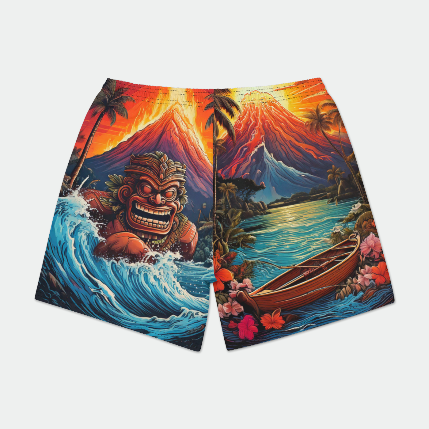 Trunks on Fire Mens Swim Trunks w/ Lining